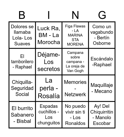 PENYA GAFES SP26 Bingo Card