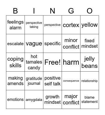 6th Grade Unit 4 Test Review Bingo Card