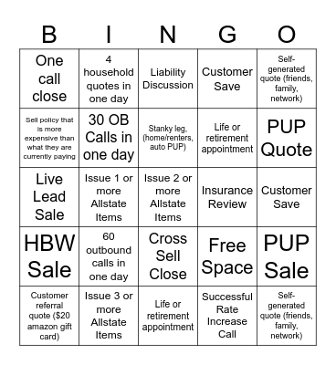 Hybrid Bingo Card