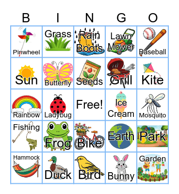 Spring BINGO Card