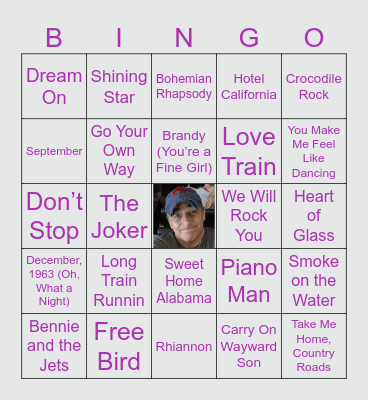 GENXJONO 70s ROUND Bingo Card