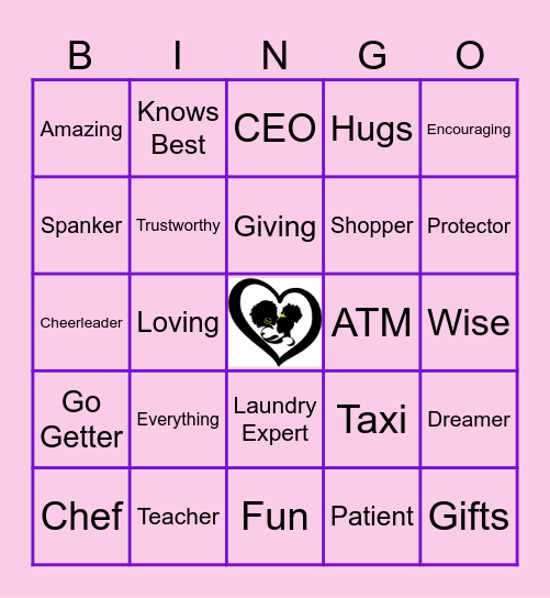 Mothers Day Bingo Card