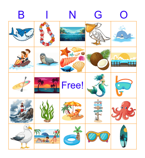 Beach Blanket Bingo Card