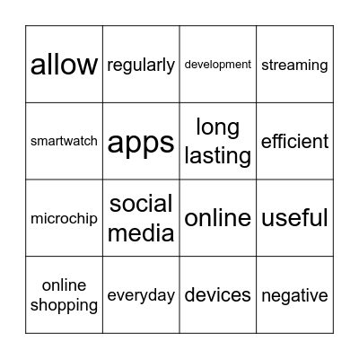 BINGO Card