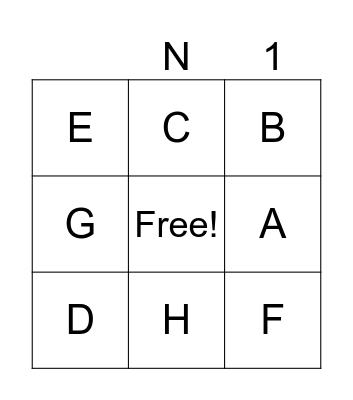 bingo musical Bingo Card