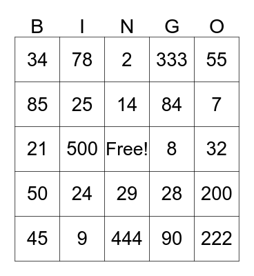 2017 Tax Bingo ! Bingo Card