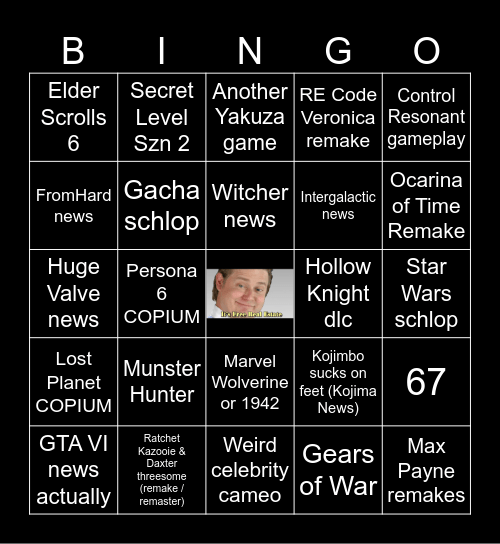 Summer Games Fest 2026 Bingo Card