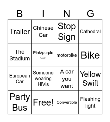 Dads birthday surprise Bingo Card