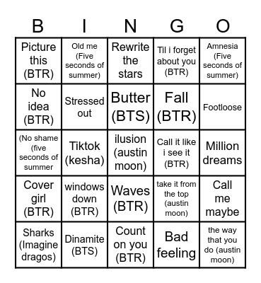 Cumple de Alexa Bingo Card