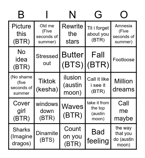 Cumple de Alexa Bingo Card