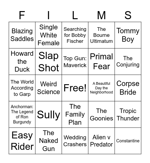 Movies_05092026 Bingo Card