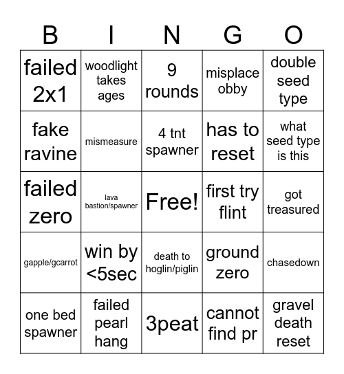 playoffs s10 bingo~ Bingo Card