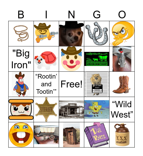 Cowboy Bingo May 2026! Bingo Card
