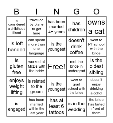 Ice Breaker Bingo Card
