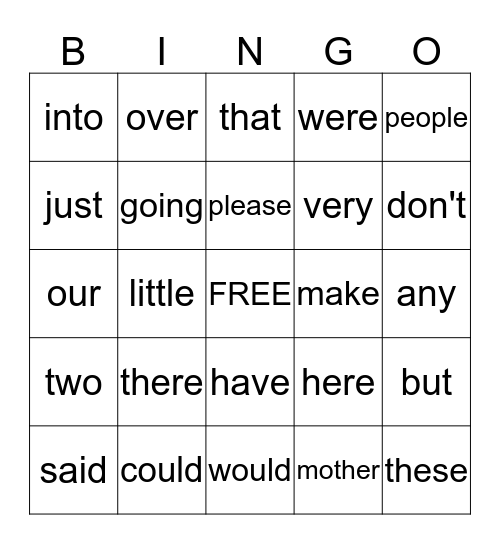 February Popcorn 4 Bingo Card