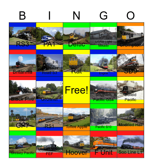 Passenger Trains that I would like to have a seat after John will say "Wave Bye Bye to Junior Sports series for life" one day Bingo Card