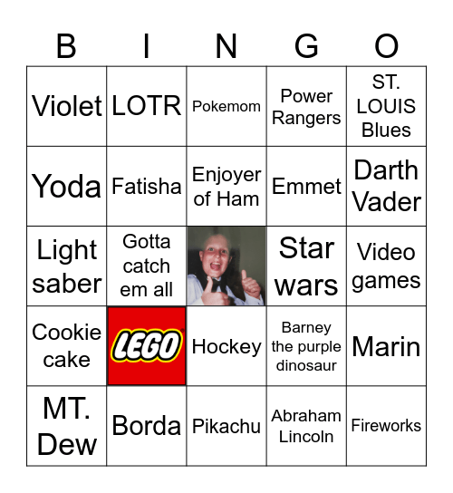 Kevin Bingo Card