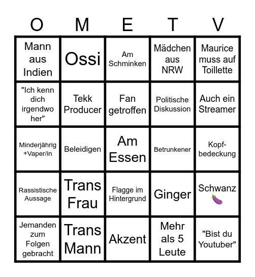 Maurice_NWA Bingo Card