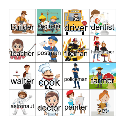 Jobs Bingo Card