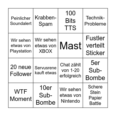 Bingo Card