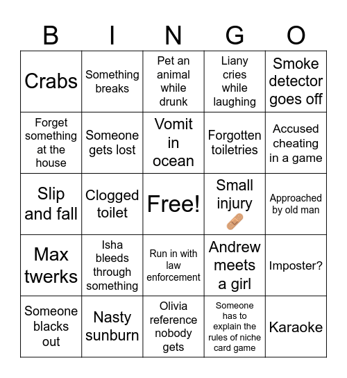 Narragansett Bingo Card