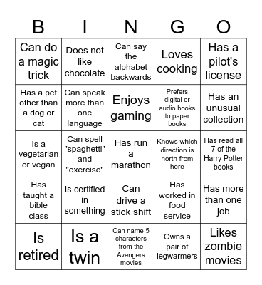 Meet our Honduras Team! Bingo Card
