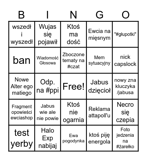 10.05 Bingo Card