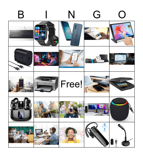 Tech pictures Bingo Card