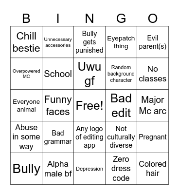 Gacha Bingo Card
