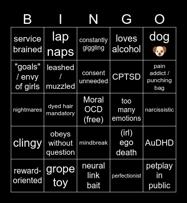Sartha Bingo Card