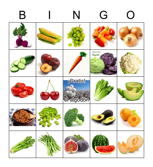 La cosecha de la familia Chávez Bingo Card