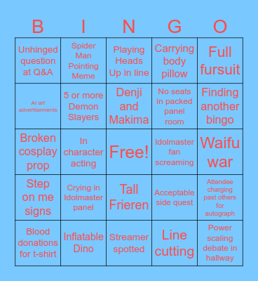 ACEN 2026 Bingo Card