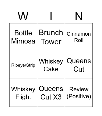 Mother's Day Bingo Card