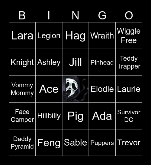 Dead by Daylight Bingo Card