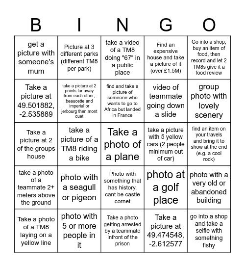 Car bingo 2 Bingo Card