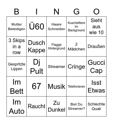 Ome Tv Bingo Card