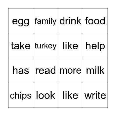 Bedrock Week 5 & 6 Vocabulary Bingo Card
