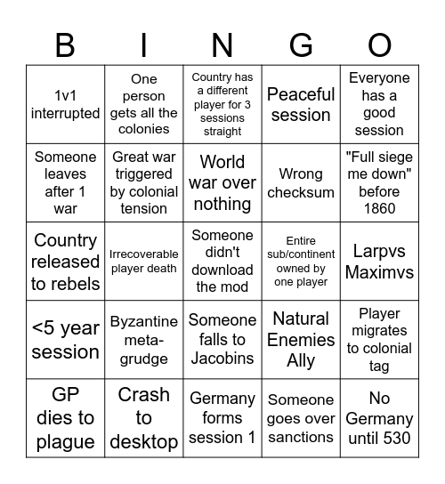 Erintoria Vic 2 (Chud Edition) Bingo Card