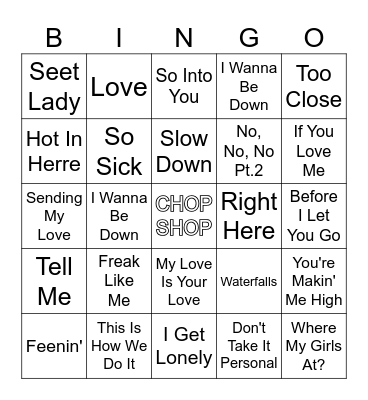 Happy Hour R7 Bingo Card