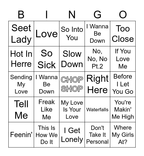 Happy Hour R7 Bingo Card