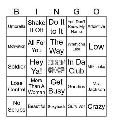 Last Call R8 Bingo Card