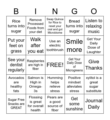 ELITE SMILE CENTER BINGO Card