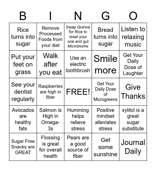 ELITE SMILE CENTER BINGO Card