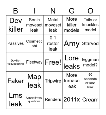 Om:r dev shi Bingo Card