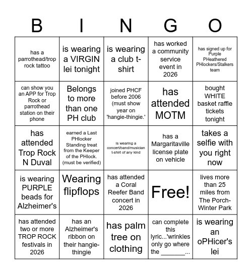 Find Someone who...   May 2026 Bingo Card