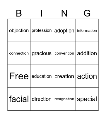 Bingo Card