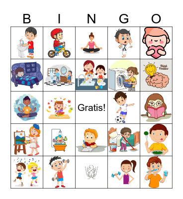 Habitos Saludables Bingo Card
