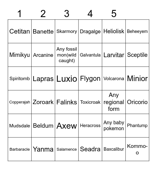 Allthemons Lockout Bingo Card