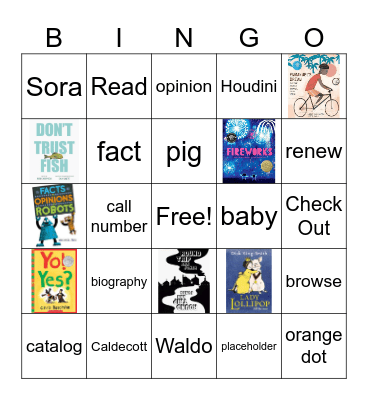 2nd grade library Bingo Card