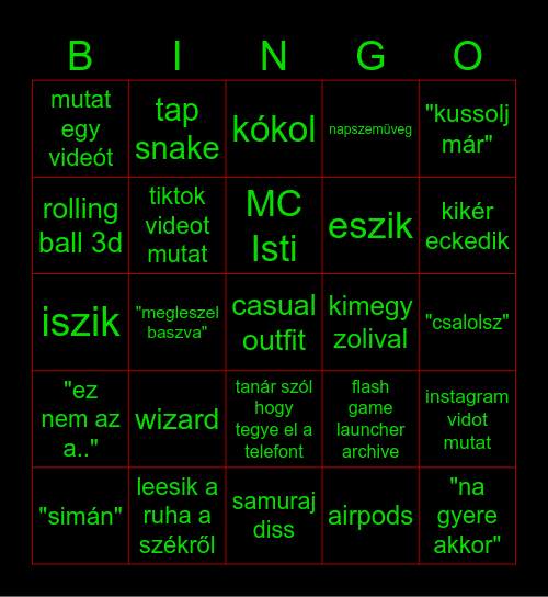 LECEDE Bingo Card